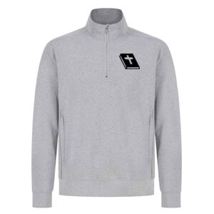 mens midweight sustainable 1/4 zip neck sweatshirt Thumbnail